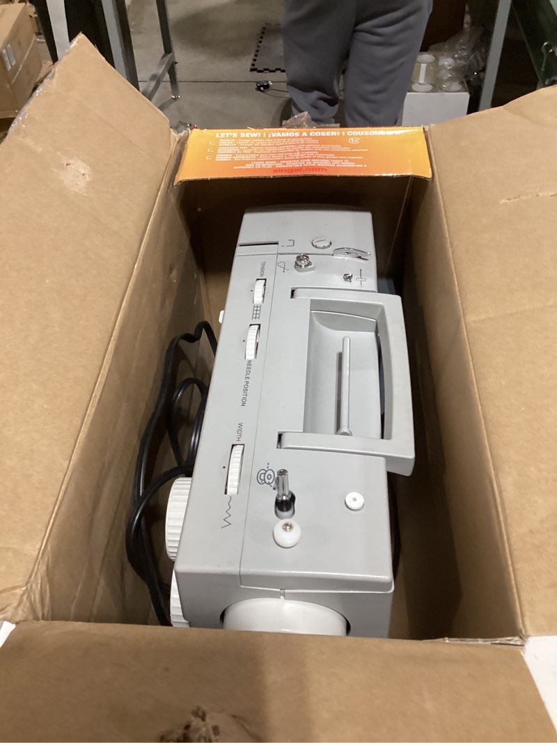 Condition photo showing As Is for Not tested SINGER Heavy Duty 4423 High Speed Sewing Machine with Accessory Kit | Strong Motor With Enhanced Piercing Power, 97 Stitch Applications, Full Metal frame, 1-step Buttonhole & LED Light 4423 Sewing Machine