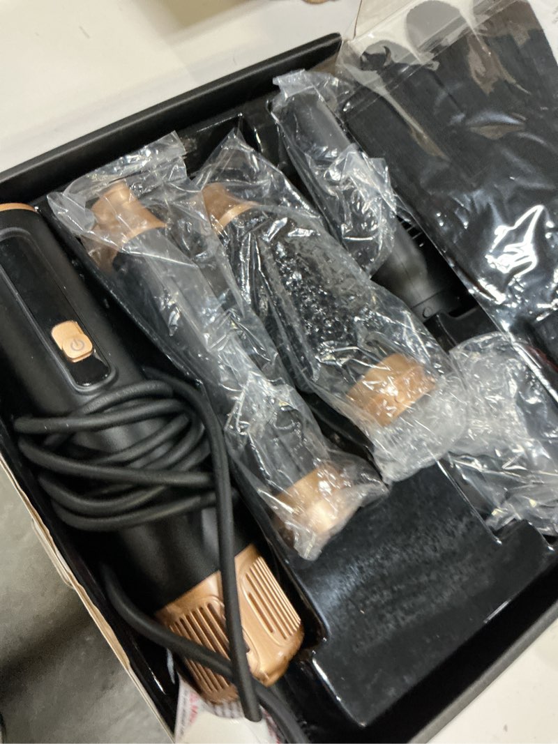 Condition photo showing Good Condition for 5 in 1 hot air styler brush, 1000w hair dryer with lcd display, auto rotating curler for volumizing fast drying, curling & straightening multi styling tools for all hair with 3 levels