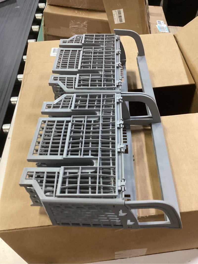 Condition photo showing Good Condition for upgraded 00675794 675794 9001396277 dishwasher cutlery basket silverware basket (gray) replacement part compatible with bosch dishwashers, set of 2