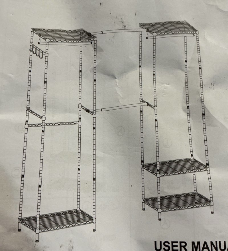 ulif e1 heavy duty closet garment rack, 6 tiers adjustable metal freestanding expandable clothing storage with 4 hanger rods, easy to assemble wardrobe suit for 70 to 88.2" space, 14"d x 71.4"h, black