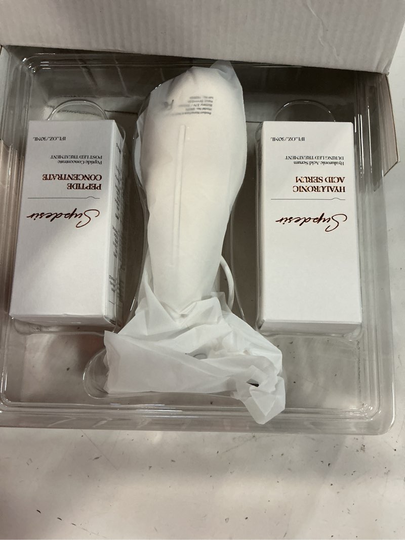 Condition photo showing Good Condition for 3-in-1 for Aurora Red Light for Face & Neck Beauty Massager, with Suction, Vibration, Heat, 3 Light Therapies for Skin Glow, Face Lift, Neck Firm, White