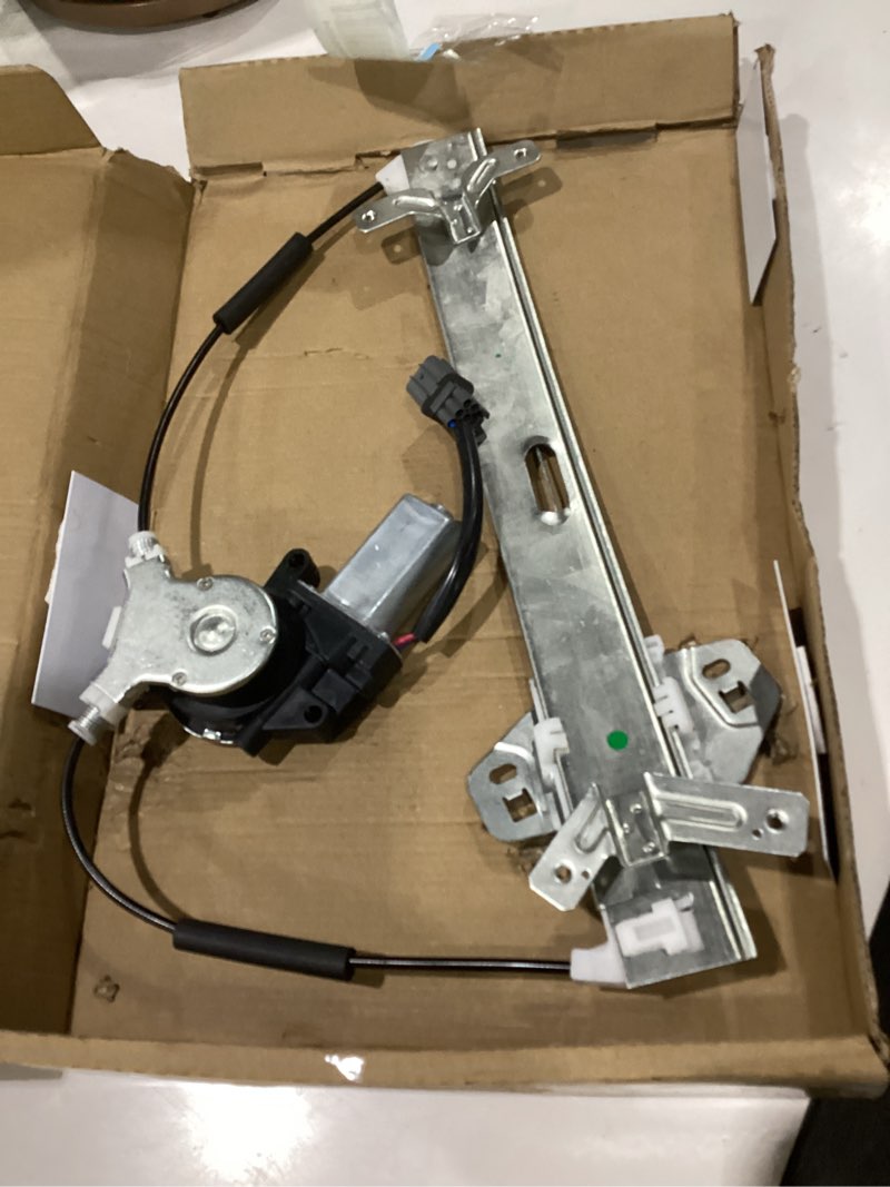 Condition photo showing As Is for front right passenger side power window regulator w/motor compatible with 2003 2004 2005 2006 2007 honda accord coupe (2-door only) replaces# 741-305