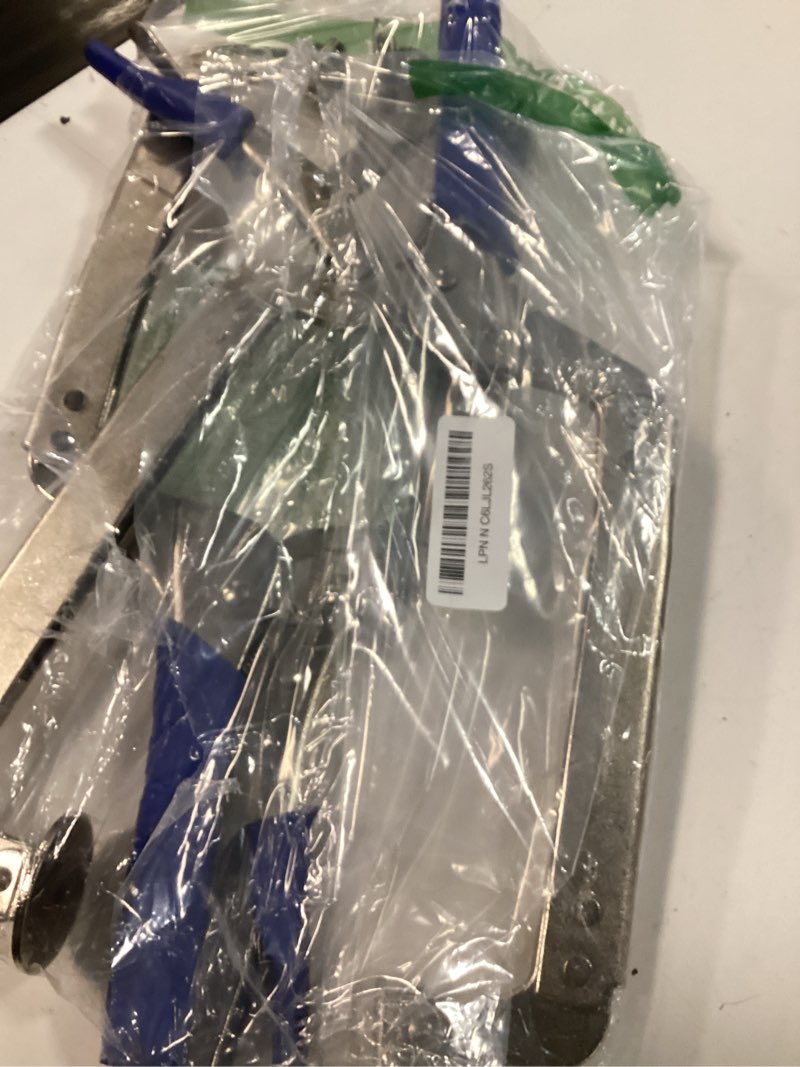 Condition photo showing New/Like New for dragonite heavy duty c clamp, vise grip locking pliers with swivel pads, 18 inch face clamp for woodworking, welding and pocket hole joinery, 2 piece 18inch