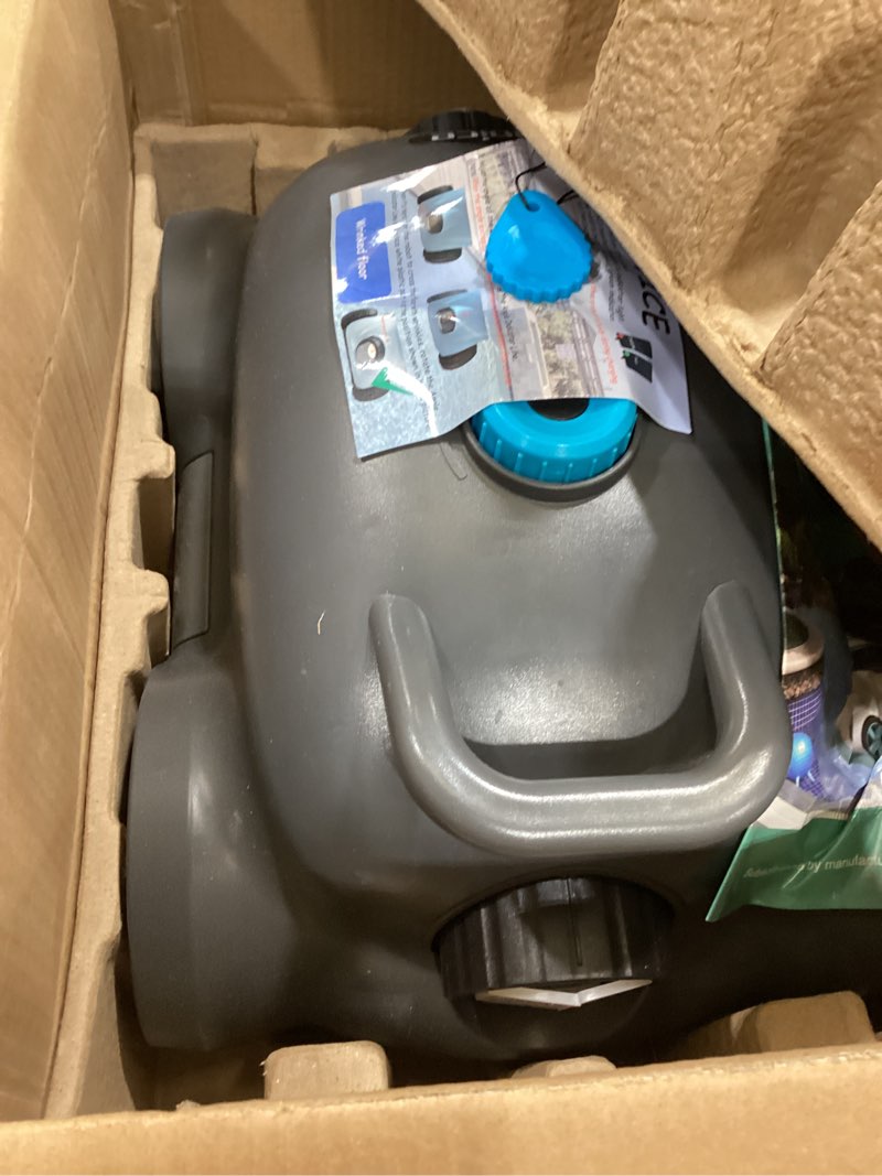 Condition photo showing As Is for cordless robotic pool cleaner,automatic pool vacuum robot for in-ground/above ground pools,150 min runtime, ipx8 waterproof, 2200 sq ft coverage (dark grey)