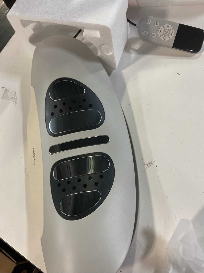 Condition photo showing New/Like New for lower back massager, upgraded 4-in-1 lumbar traction device with heat, electrotherapy, vibration, design to support lower back & sciatica pain relief for home use