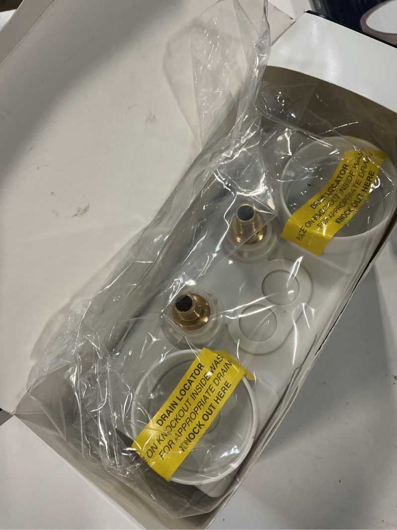 Condition photo showing As Is for sharkbite quarter turn ball valve pex washing machine outlet box