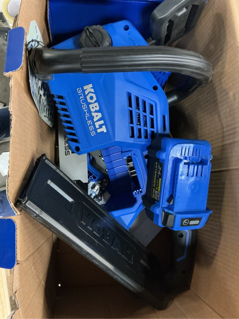 Condition photo showing Good Condition for kobalt 24-volt 12-in battery 4 ah chainsaw (battery and charger included)