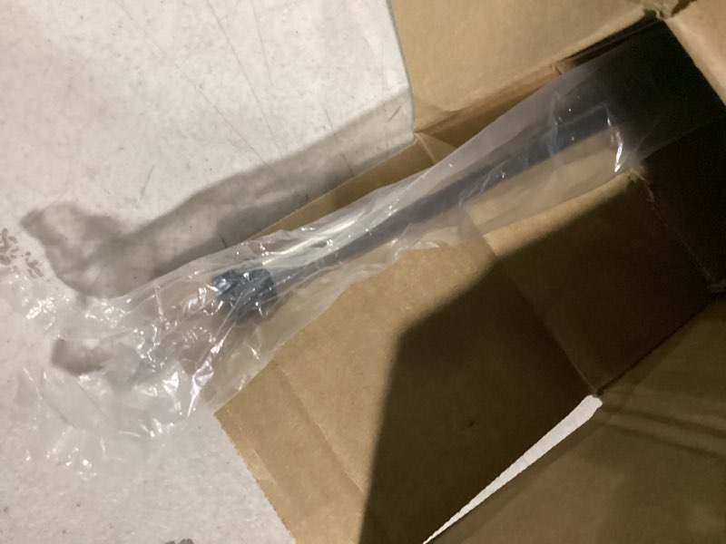 Condition photo showing As Is for Brushed Nickel Disc Curtain Rods, 84-144 Inches Window Curtain Rod,Adjustable Room Darkening Curtain Rod with Aluminum Finials and Brackets,Wrap Around Design 84-144" Brushed Nickel