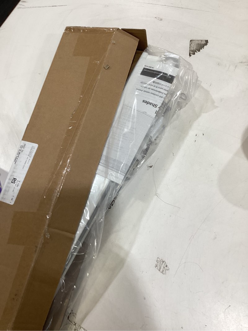 Condition photo showing Good Condition for lazblinds cordless cellular shades, no tools no drill light filtering honeycomb shades pleated blinds for windows, 25'' w x 36'' h, white light filtering-white 25'' w x 36'' h