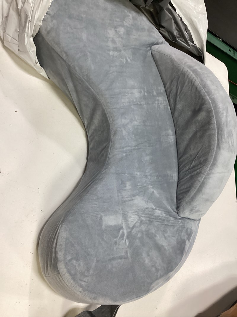 Condition photo showing Good Condition for momcozy innovative safety guard nursing pillow - firm & springy memory foam - stable, ergonomic support & comfort - wider breastfeeding cushion, adjustable, removable cover, baby safety certified cozylite -grey cozylite