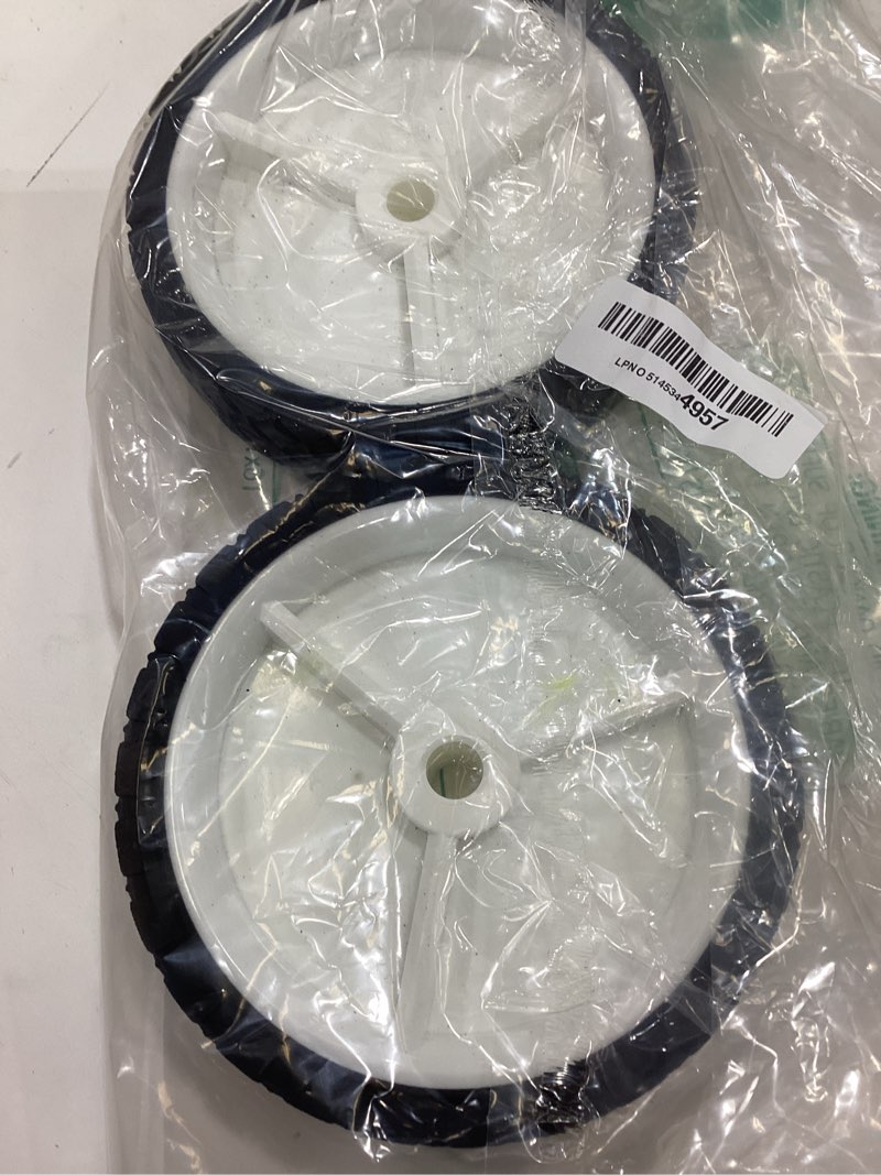 Condition photo showing Good Condition for 6 inch plastic wheels replaces for oregon 72-106, universal wheels tires compatible with craftsman ayp mtd lawnmower, replacement radio flyer wagon bbq grill trash can hand truck lawn sprayer 6 inch / 72-106