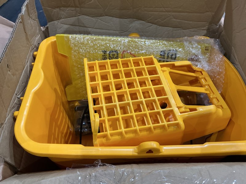 Condition photo showing Good Condition for kefanta 35 qt side press wringer combo commercial mop bucket on wheels set,yellow,include 1 heavy duty industrial mop for floor cleaning and wet floor caution sign