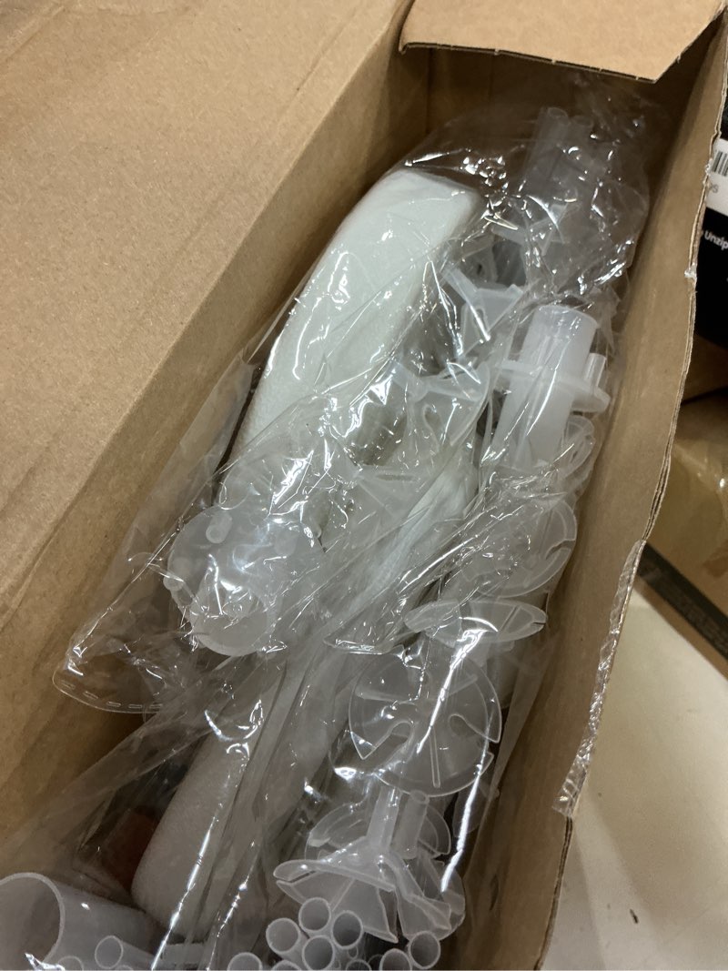 Condition photo showing Good Condition for wettarn 4 set balloon column kit for floor with led light balloons stand kit tower pillar backdrop for wedding birthday summer baby shower party decorations(gold and purple)