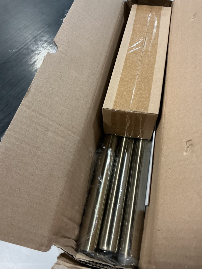 Condition photo showing Good Condition for antique bronze curtain rods for windows 28 to 48 inch 1" diameter adjustable heavy duty brass window curtain rod with metal finials for living room bedroom farmhouse kitchen outdoor antique bronze 16"-60"|1 pack