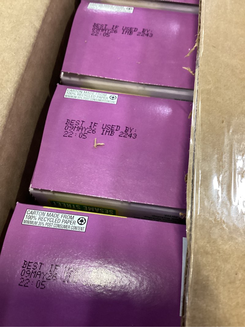 Condition photo showing New/Like New for earth's best organic letter of the day cookies for toddlers 2 years old and up, oatmeal cinnamon flavor, 5.3 ounce box (pack of 6) oatmeal cinnamon 5.3 ounce (pack of 6)