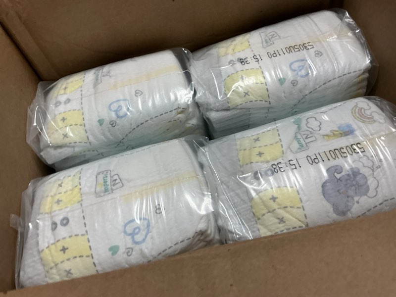 Condition photo showing New/Like New for pampers swaddlers diapers, size 0 (up to 10 lbs), 140 count, absorbent, keeps baby dry and comfortable, skin safe disposable baby diaper (packaging may vary) newborn 140