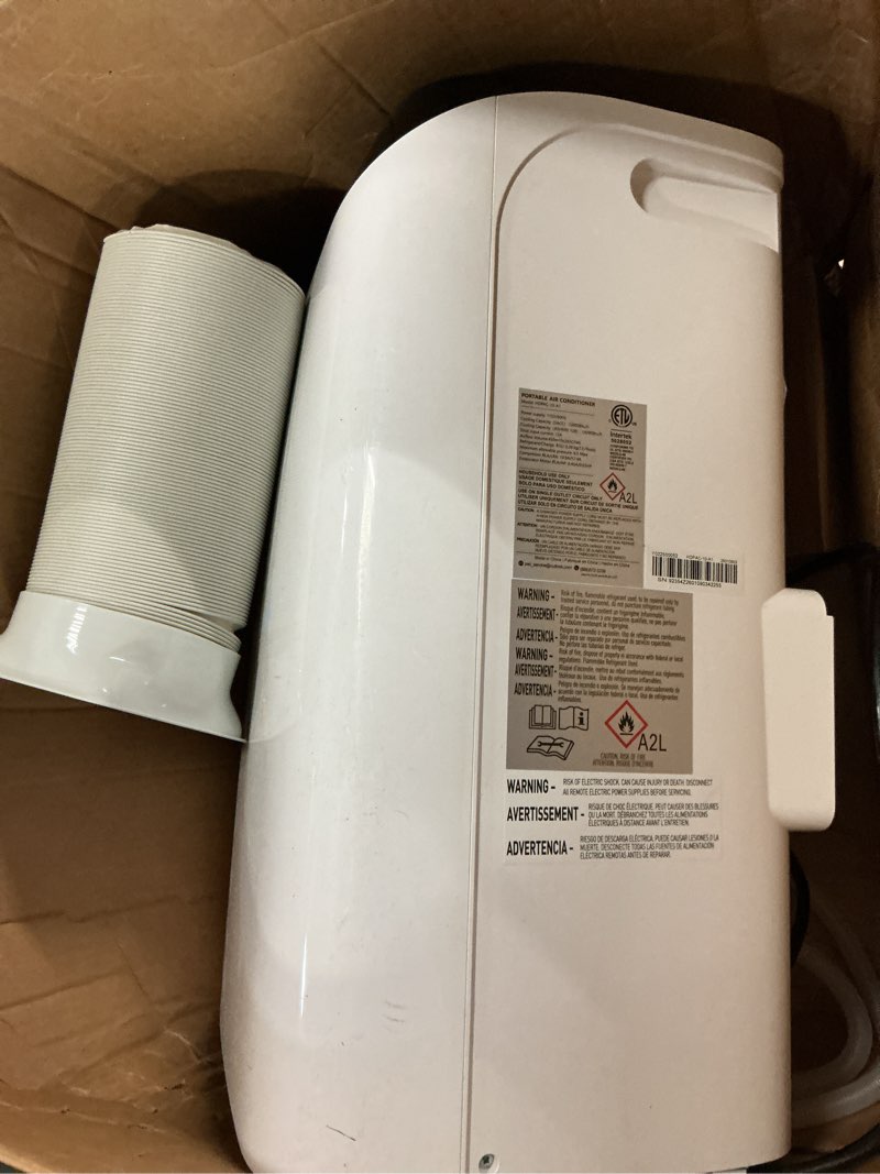 Condition photo showing As Is for 14000 btu portable air conditioners with remote control, 3-in-1 free standing cooling ac unit with fan & dehumidifier, cools room up to 700 sq.ft, smart/sleep mode,3 speed,auto swing,24h timer