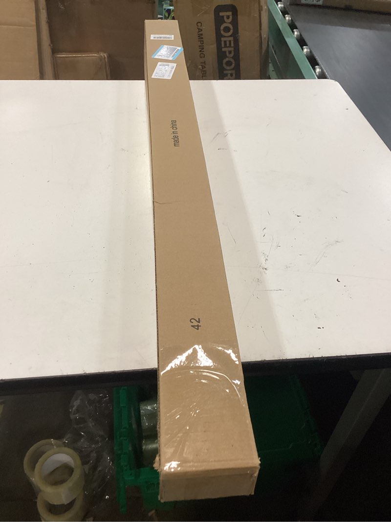 Condition photo showing New/Like New for chrisdowa cordless blackout roller shades for windows, striped free-stop window blinds with privacy, thermal insulated window shades for home, office and door. white, 42" w x 72" h 42"w x 72"h white