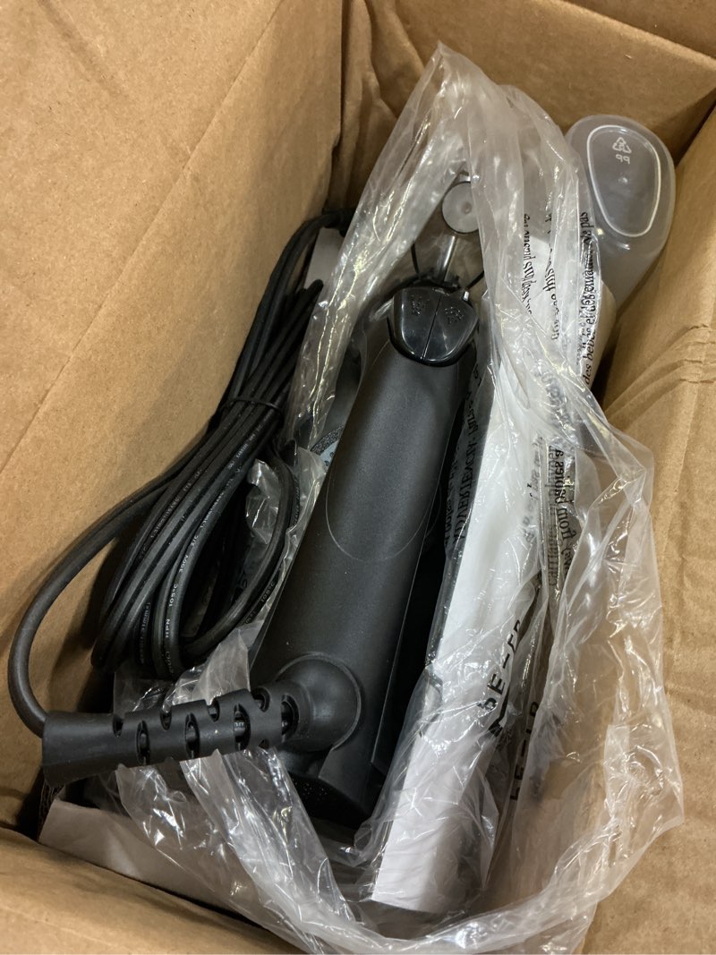 Condition photo showing Good Condition for omaiga steam iron for clothes, 1500w iron with rapid heating, non-stick ceramic soleplate, burst of steam, self-cleaning, auto-off, anti-drip, 11.84oz water tank ironing clothes for home, black