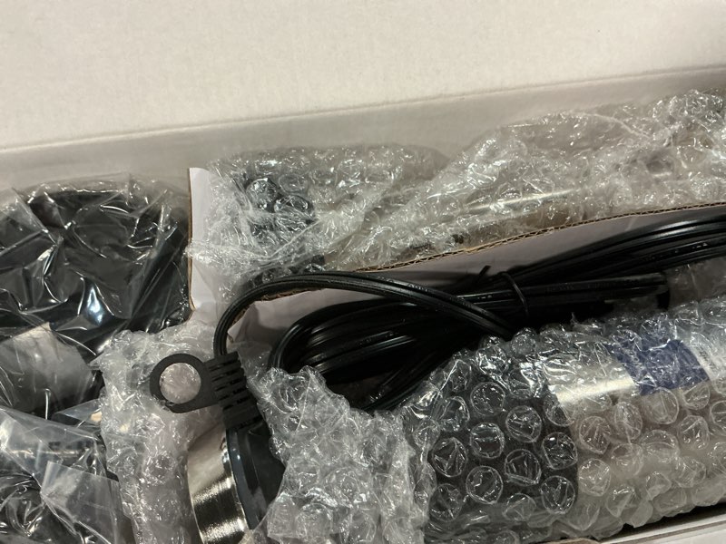 Condition photo showing New/Like New for ganiza immersion blender handheld, 6 in 1 hand blender stainless steel blade, 15 speed stick blenders electric, 800ml mixing beaker, 600ml chopper, whisk, frother, potato masher black