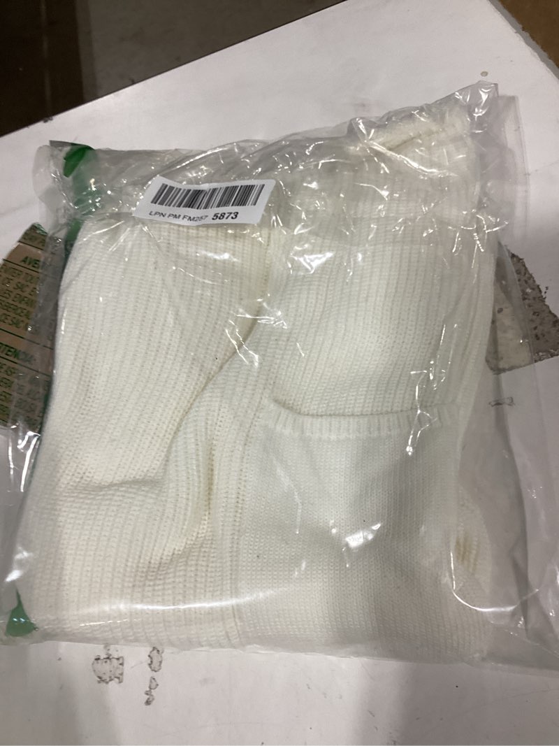 Condition photo showing New/Like New for imily bela summer fall short sleeve sweater for women 2026 crew neck ribbed knit vests trendy pullover tops white medium