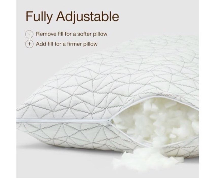 coop home goods original adjustable pillow