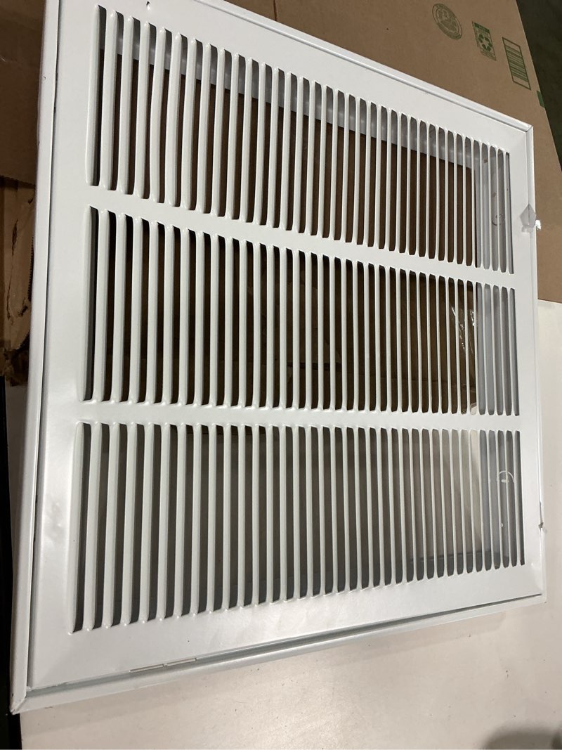 Condition photo showing As Is for Return Air Grille,Air Return Vent Cover Grill for Ceiling and Wall,Steel HVAC A/C Vent Cover Grill F Similar to that of foto