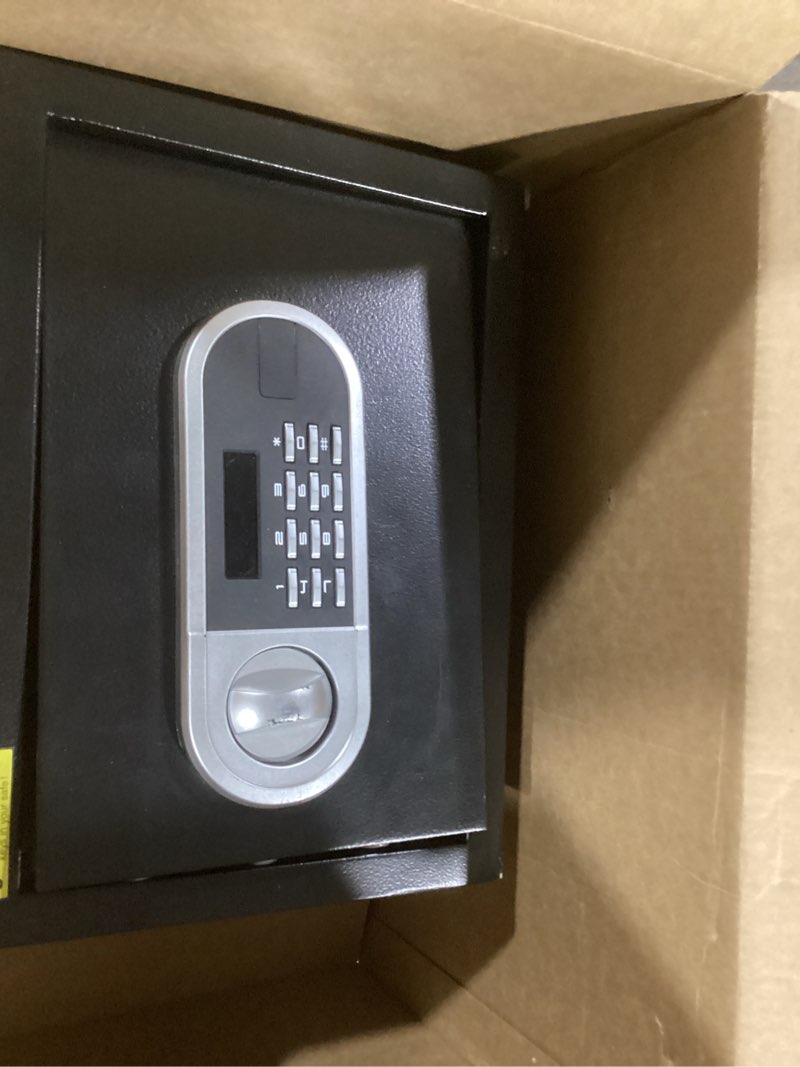 Condition photo showing Good Condition for 1.2 Cuft Home Safes Fire and Waterproof, Anti-Theft Fireproof Safe Box with Digital Keypad, Spare Keys and Removable Shelf, Personal Safe Box for Documents Money Firearm Valuables