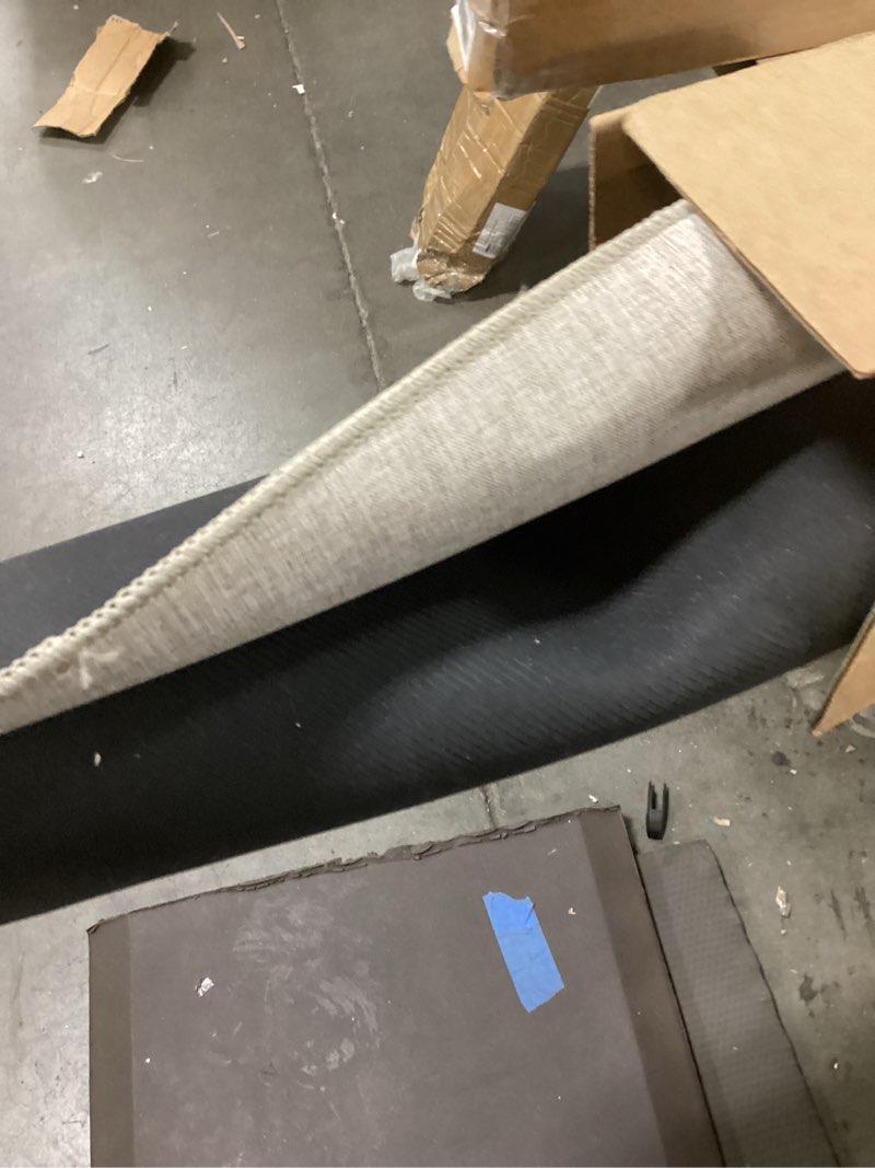 Condition photo showing As Is for Yancorp 2'x3' Ultra Thin Bathroom Rugs,Low Profile Bath Rug,Rubber mat,Fit Under Door,Non Slip,Machine Washable Shower Rug,Khaki Khaki 2' x 3' (Rectangular)