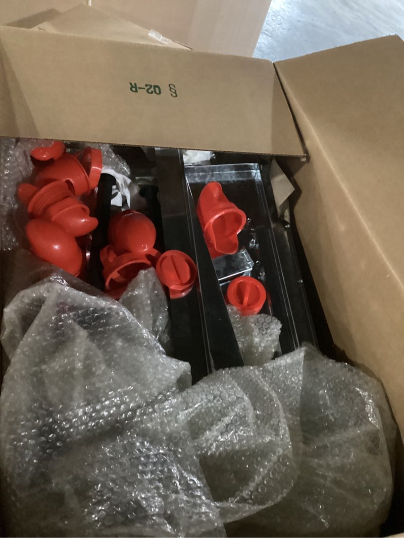 Condition photo showing Good Condition for 190 lb automatic chicken feeder 12 port large metal poultry feeders box feeder with adjustable height, locking lid & handles,rustproof feed box for poultry & backyard chickens