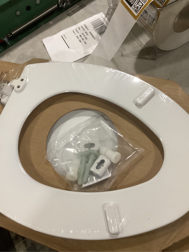 Condition photo showing Good Condition for (similar to )kohler cachet® nightlight soft close toilet seat elongated, readylatch®, grip-tight hardware, white white elongated night light