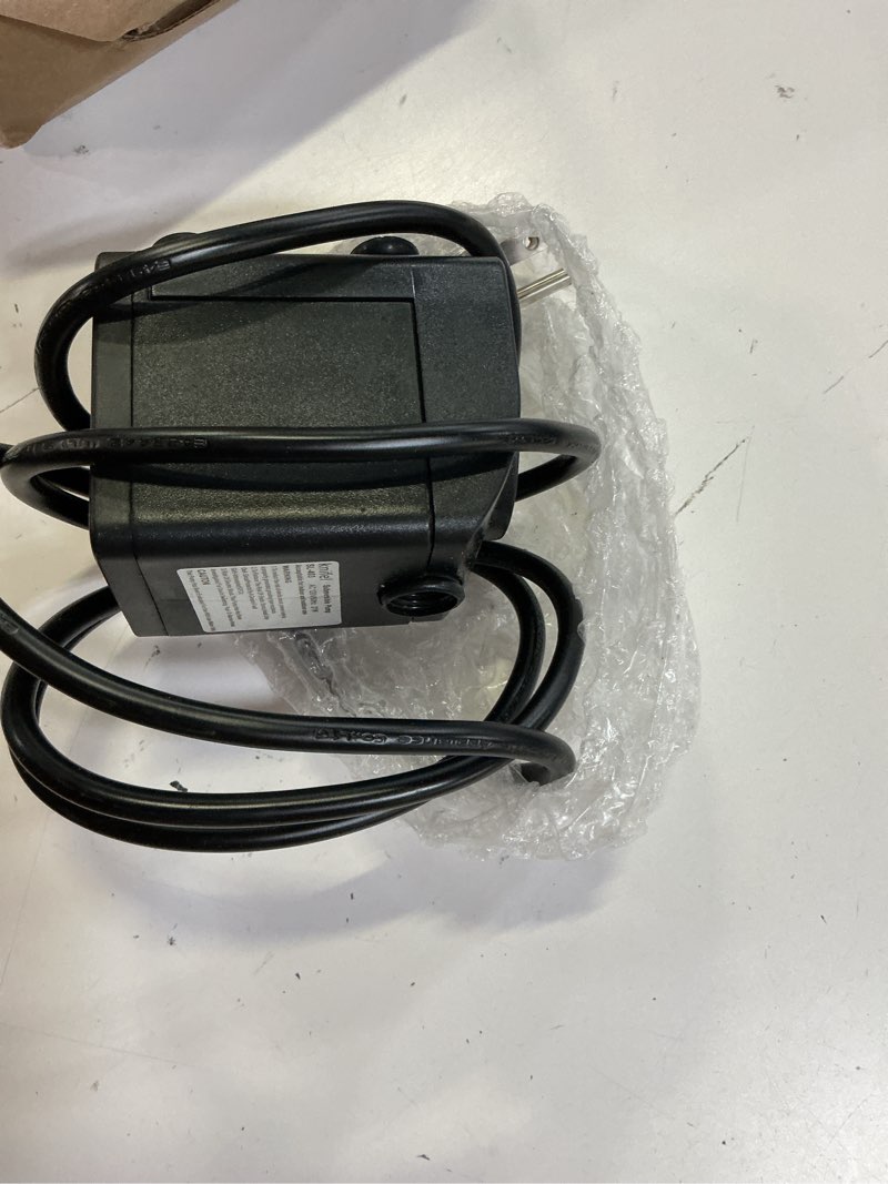 Condition photo showing As Is for submersible pump 300gph ultra quiet with over heating protection 6ft high lift for fountains, hydroponics, ponds, aquariums & more…