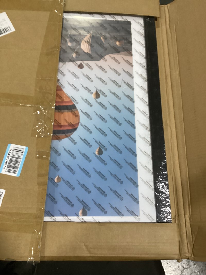 Condition photo showing Good Condition for 22x28 picture frame with 18x24 mat, display photo 18x24 with mat or 22 x 28 without mat, wall hanging large 22 by 28 poster frame with plexiglass, black black 22x28 inch