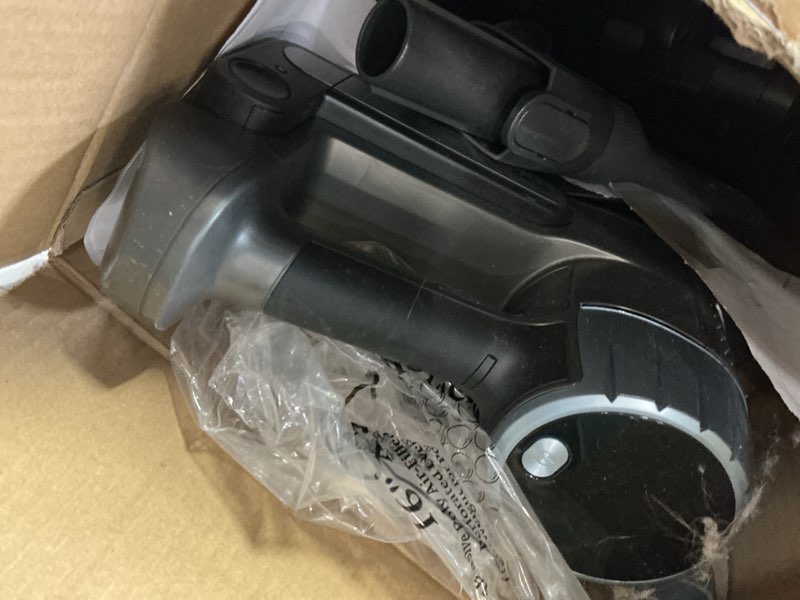 Condition photo showing As Is for Shark PowerDetect Cordless Stick Vacuum, Powerful Suction, HEPA Filtration, Carpet & Hard Floor, Portable, Stick Vacuum for Pet Hair, Java Ice Blue, IP1255 PowerDetect (Premium)