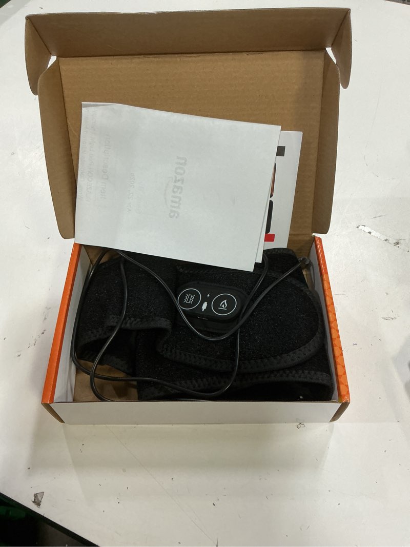 Condition photo showing Good Condition for red light therapy for neck and shoulders wrap, cordless infrared heating pad belt with vibration for body, hands, rechargeable portable neck massager with heat 660nm/850nm (black)