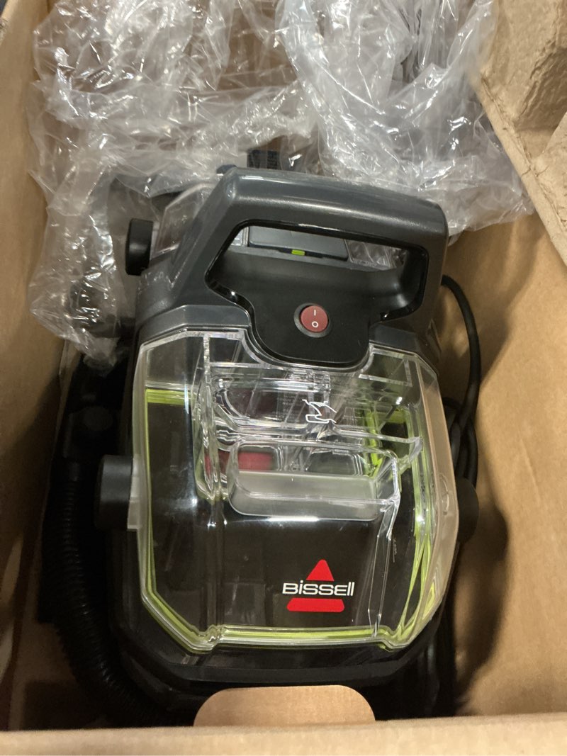 Condition photo showing Good Condition for BISSELL Little Green Pet Pro Portable Carpet and Upholstery Deep Cleaner, Car/Auto Detailer with Self-Cleaning Tough Stain, Pet Hair Removal, Crevice Tool (3909) Little Green Pro