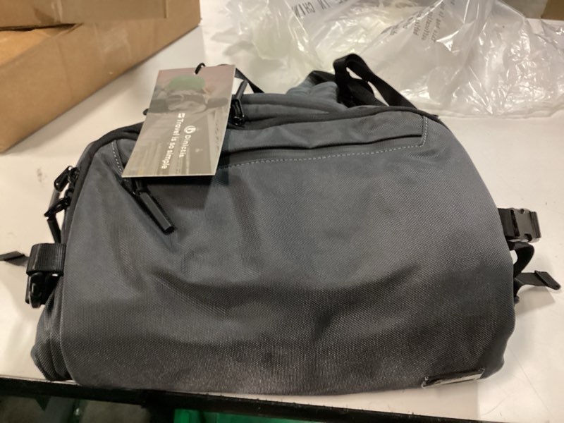 Condition photo showing New/Like New for dinictis vacuum seal travel backpack 60l built-in pump, expandable backpack with vacuum compression fits 17 inch laptop, water resistant carry on suitcase luggage for short trip and business-dark grey dark grey (built-in pump)