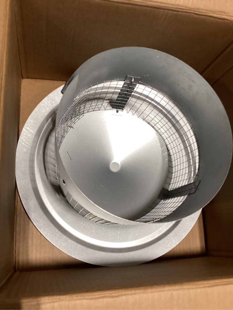 Tesmirror 10 Inch Round Chimney Cap - Chimney Cap 10 Inch Galvanized Steel Fireplace Exhaust Cap, 10