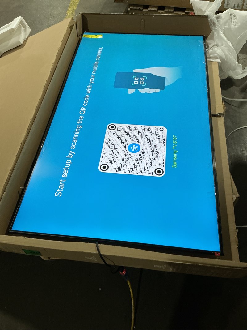Condition photo showing New/Like New for working verified samsung 75-inch class qled q7f series samsung vision ai smart tv (2025 model, 75q7f) quantum hdr, object tracking sound lite, q4 ai gen1 processor, 4k upscaling, gaming hub, alexa built-in 75-inch q7f series