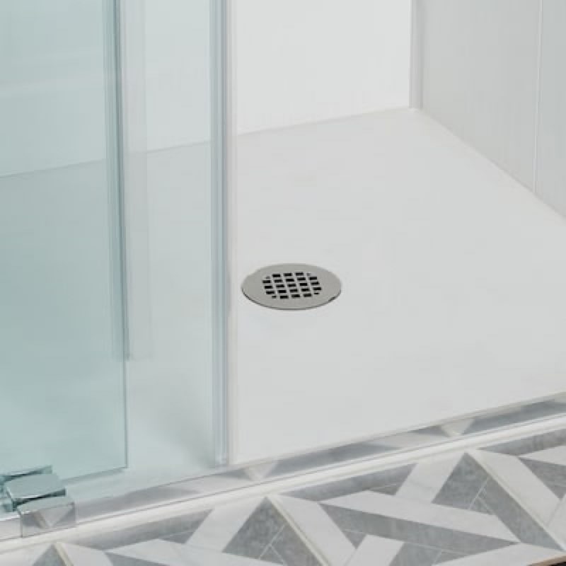  Oatey 2-in ABS Shower Drain with Round Stainless Steel Strainer