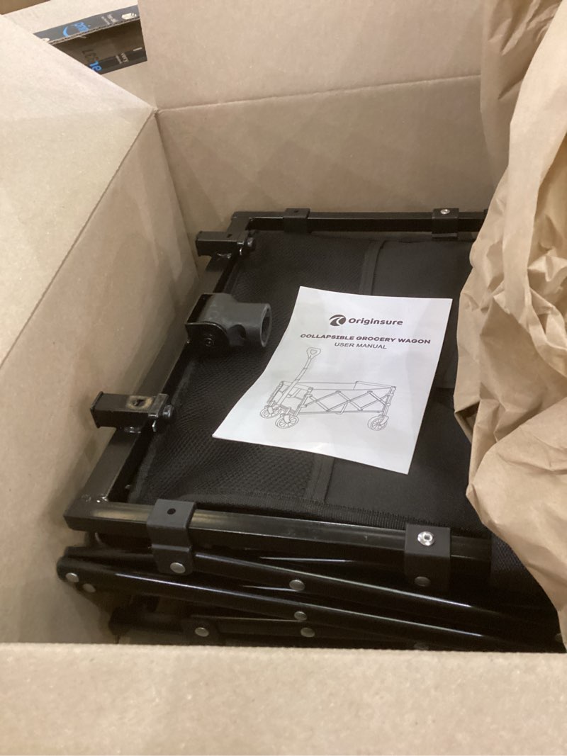 Condition photo showing As Is for Collapsible grocery wagon