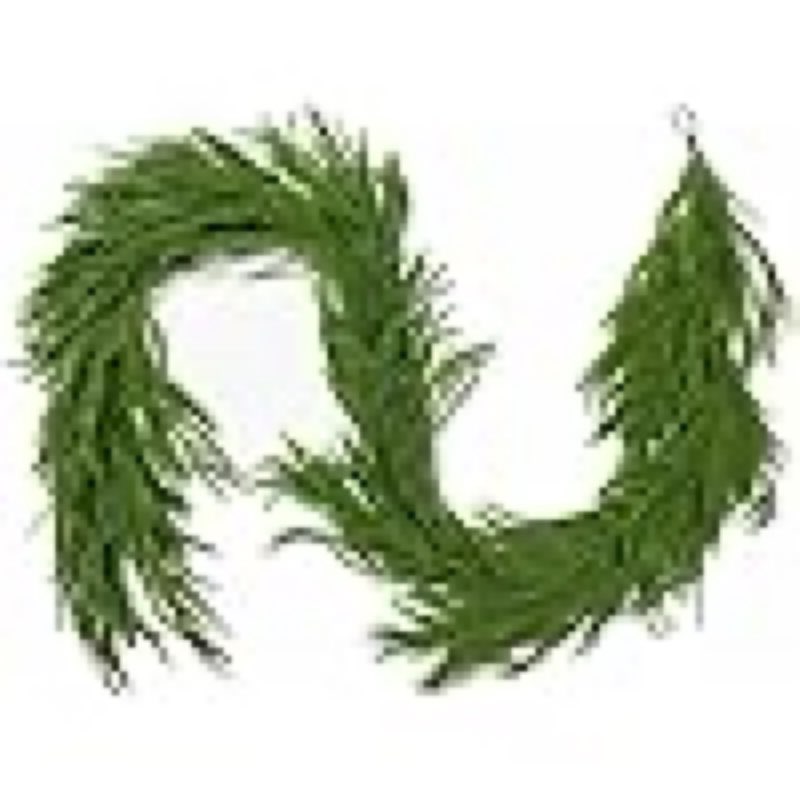 (Similar)Senjie Christmas Garland Norfolk Pine Garland Real Touch Artificial Greenery Garland for Mantle Fireplace Table Indoor Outdoor Holiday Decortions 