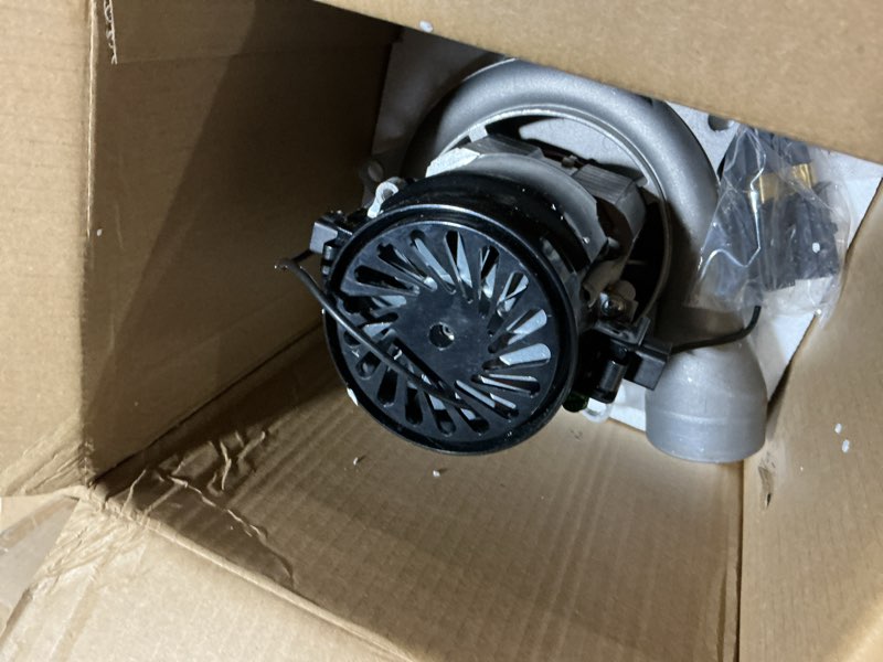 Condition photo showing As Is for 116765-13 116765-00 Central Vacuum Motor, 3-Stage High-Suction Low-Noise 5.7" 120V Replacement, Energy-Efficient Boat Lift Motor for Industrial Wet/Dry Vacuum and Home Cleaning Systems