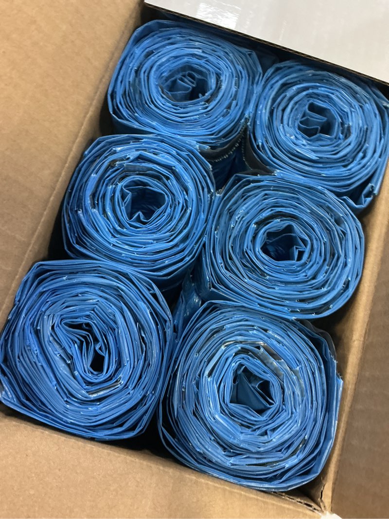 Condition photo showing New/Like New for plasticplace custom fit trash bags, compatible with simplehuman code h (200 count) tinted blue drawstring garbage liners 8-9 gallon / 30-35 liters, 18.5" x 28" 200 count (pack of 1) blue