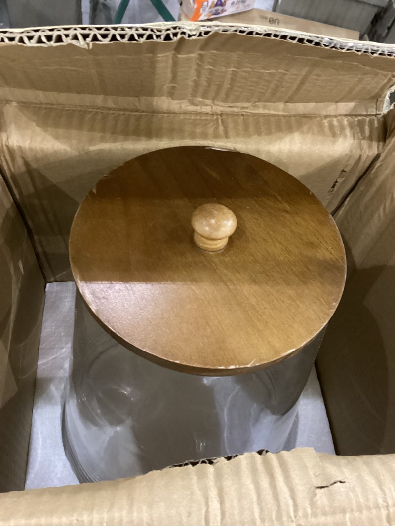 JGMZTZT Glass Drink Dispenser for Parties, 1.72 Gallon Large Beverage Dispenser with Stand Juice Dis