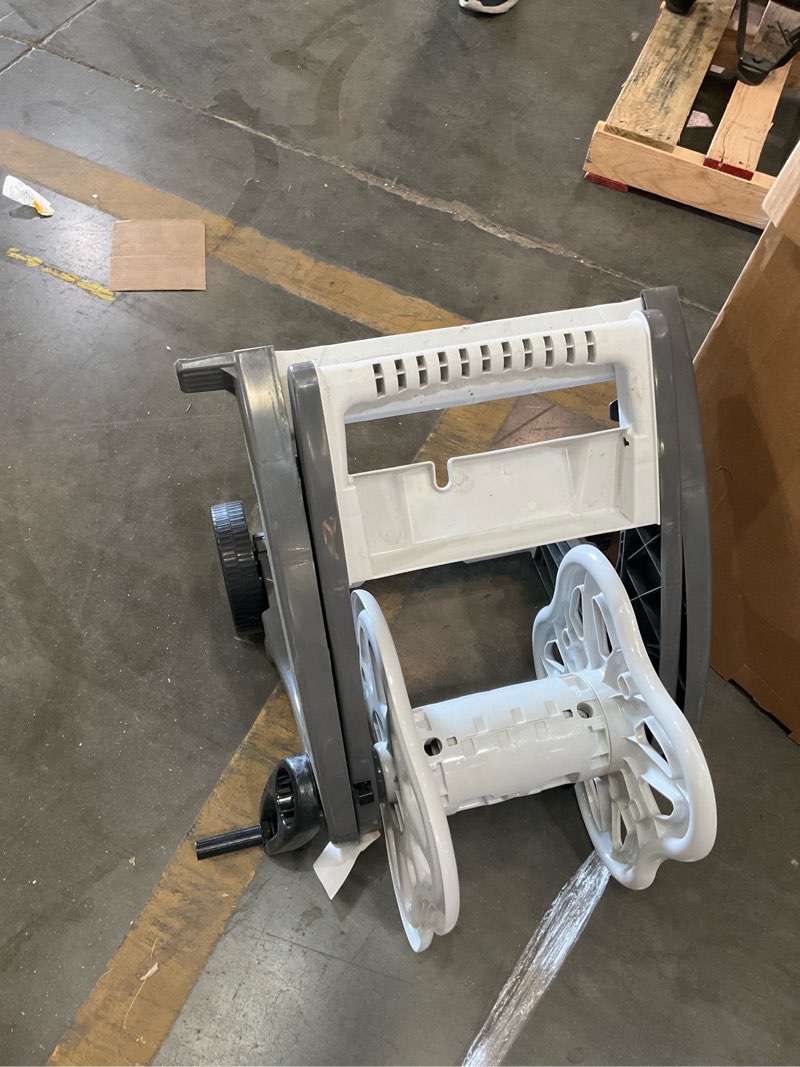 Condition photo showing As Is for suncast 175 ft. hosemobile hose reel cart