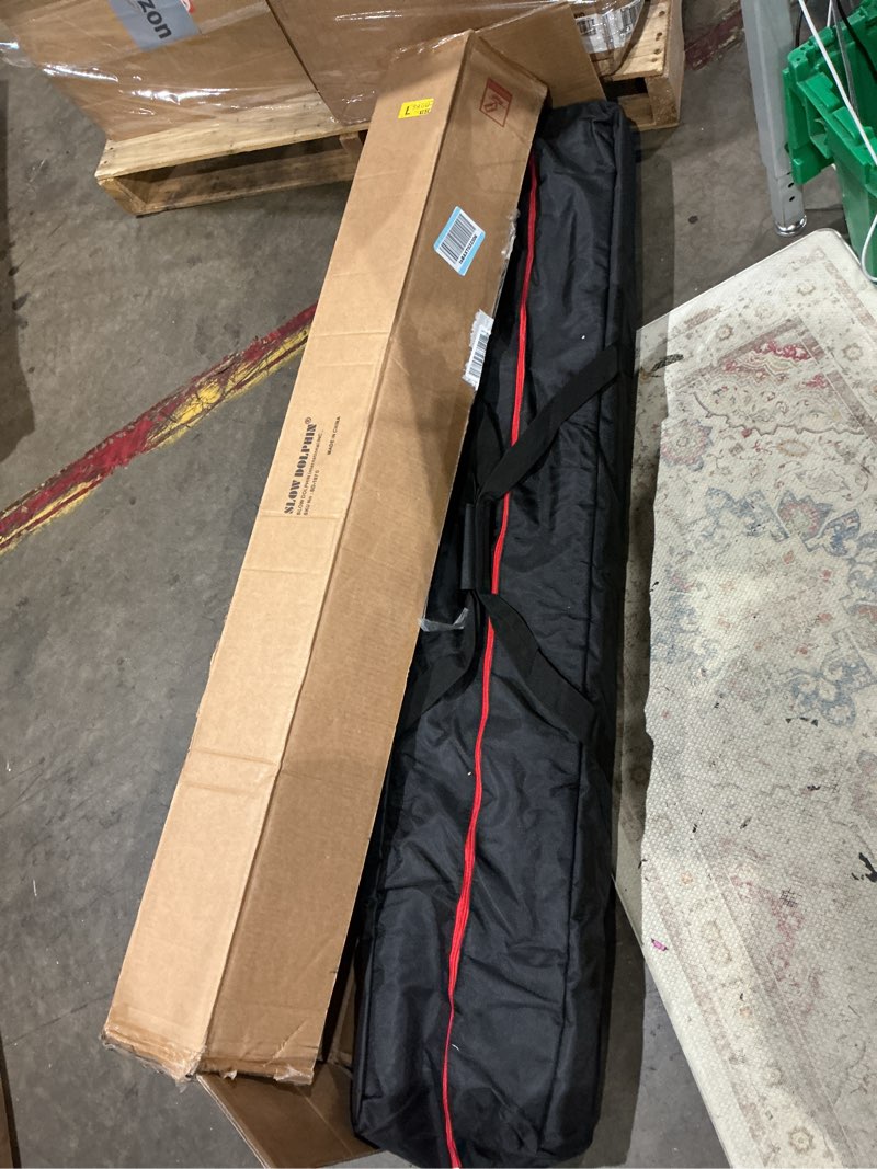 Condition photo showing Good Condition for slow dolphin 10x 10ft pipe and drap backdrop stand kit,heavy duty adjustable frame backdrop stand for event, birthday party, displays and wedding decoration.