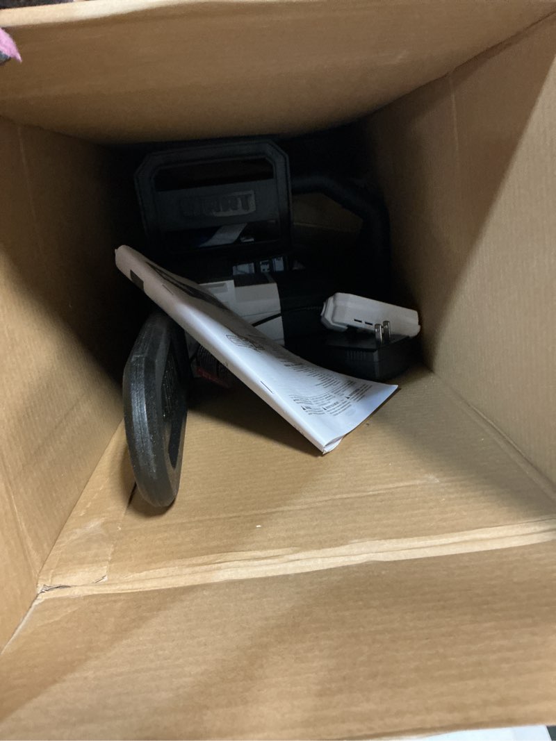 Condition photo showing As Is for hart 20 volt 12-inch cordless chainsaw (1) 20-volt 4.0ah lithium-ion battery