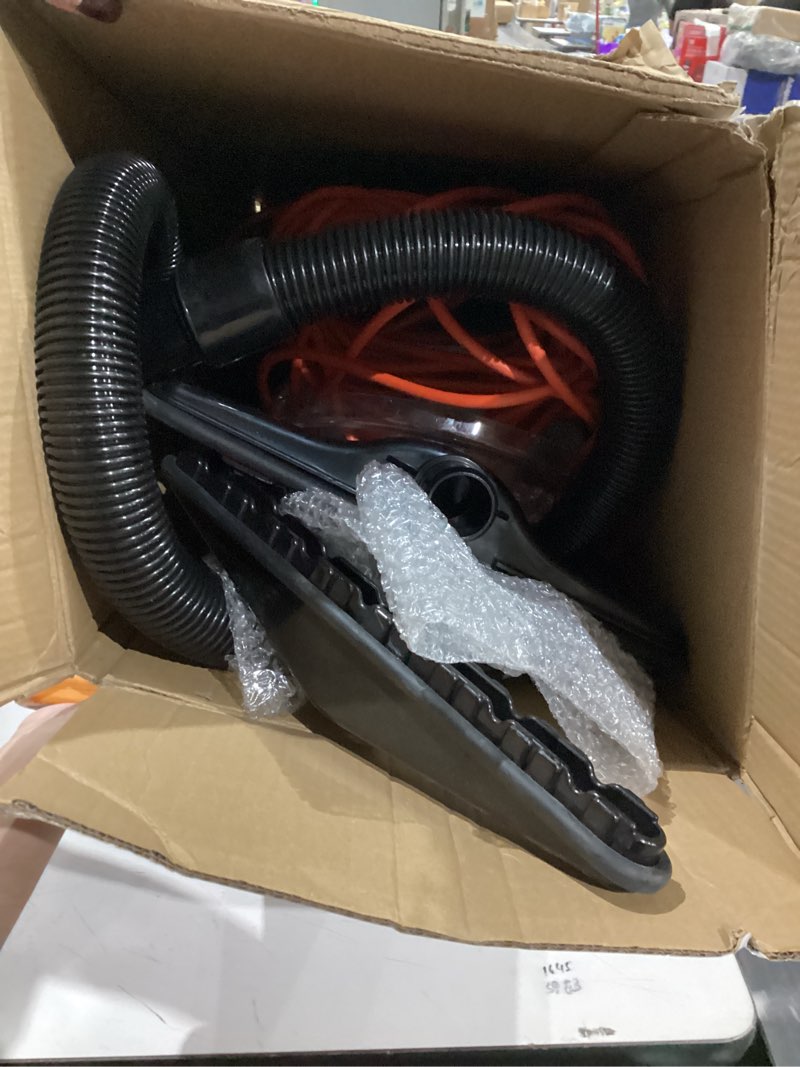 Condition photo showing As Is for Hoover Commercial Shoulder Vac Pro Backpack Bagged Vacuum Cleaner, with HEPA Media Filter, Lightweight with Extra Long Cord, Chiropractic Design, for Carpet and Hard Floors, C2401, Black