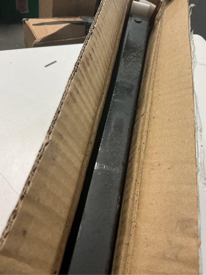 Condition photo showing As Is for Amazon Basics Heavy-Duty Portable Camping Grill Grate for Campfire Cooking, Black